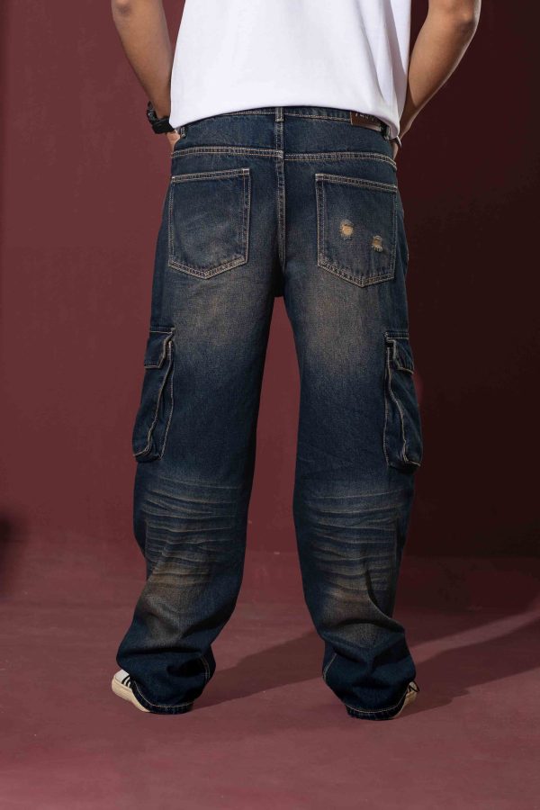Tugra Men Street Style Cargo Denim - Image 5