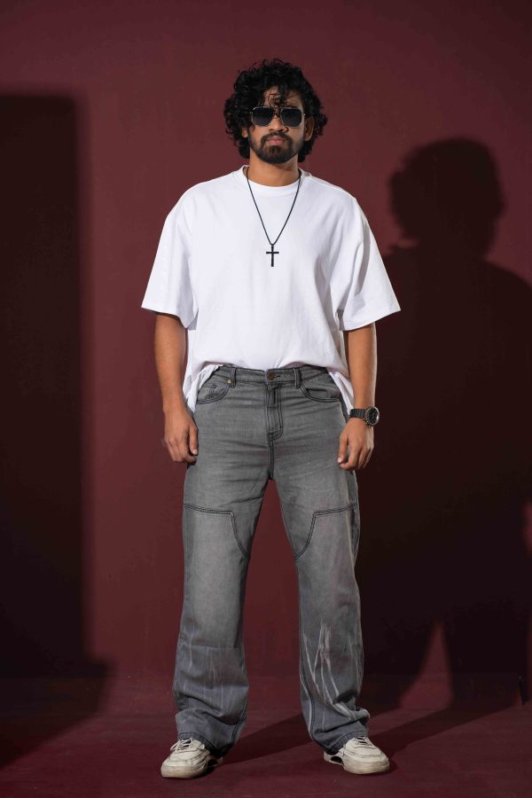 Tugra Ash Vintage Wash Super Flared Denim