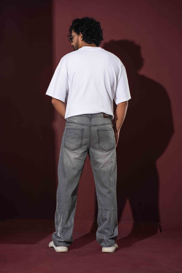 Tugra Ash Vintage Wash Super Flared Denim - Image 4